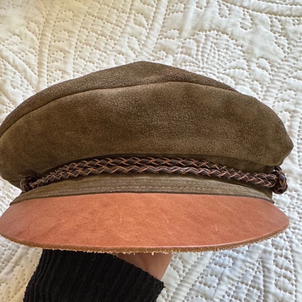 LEATHER 🤎 Brixton Brown Hat